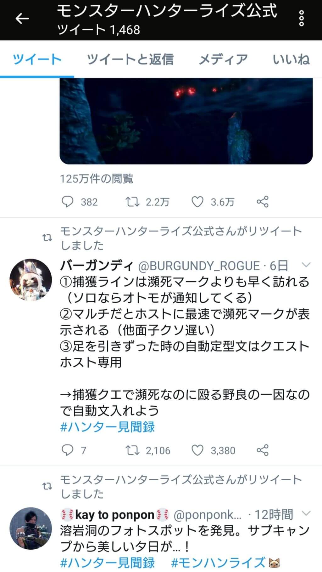 モンハンライズ 公式ツイッターがついに一般人をリツイートし始めたんだが モンハンライズまとめ速報 モンスターハンターライズ